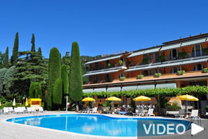 Video Hotel Garden in Garda Lake of Garda